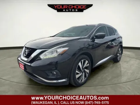 Black 2017 Nissan Murano Platinum for sale in Waukegan, IL