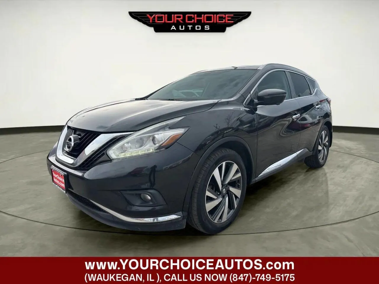 Black 2017 Nissan Murano Platinum for sale in Waukegan, IL