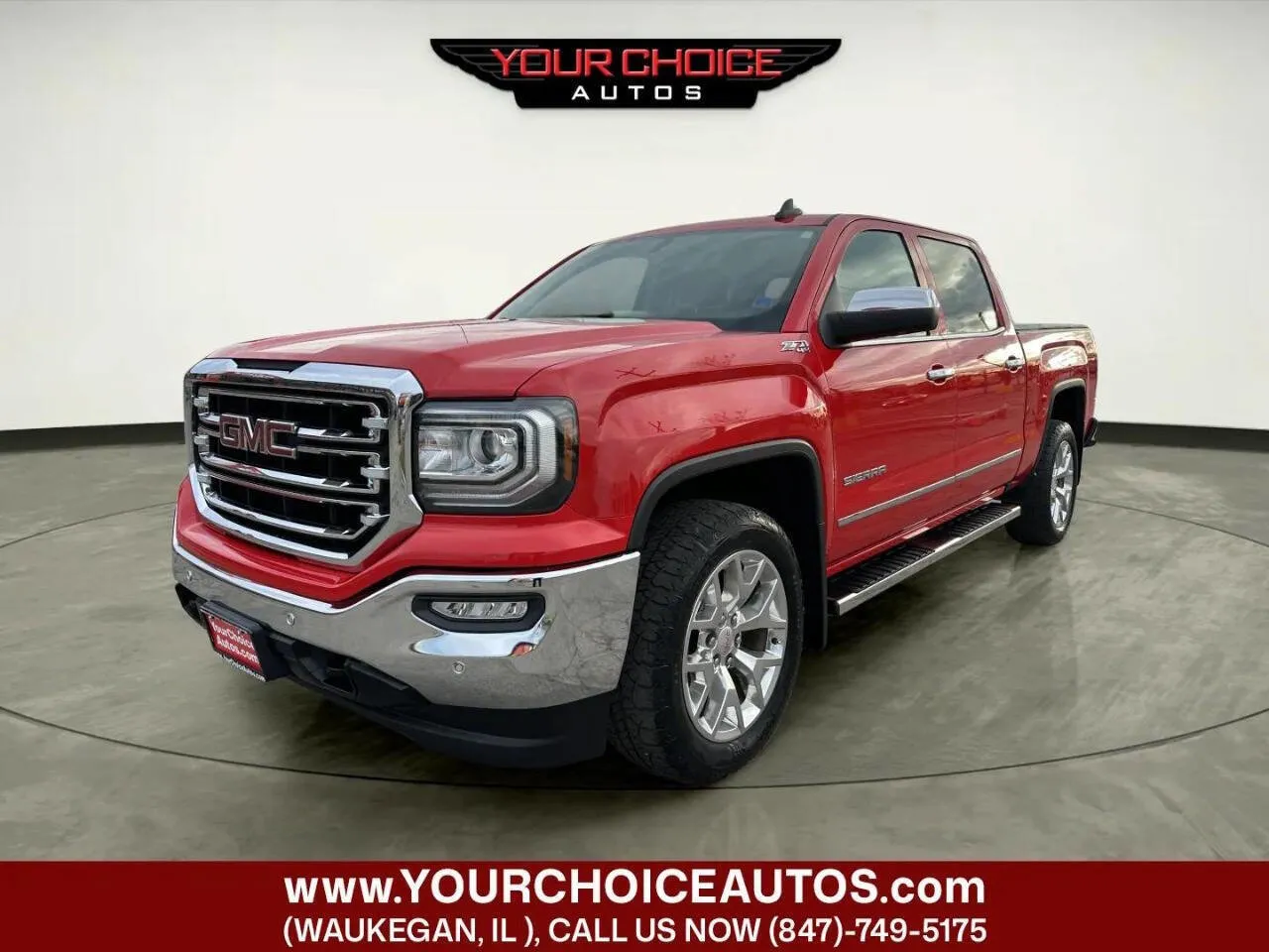 Red 2017 GMC Sierra 1500 SLT for sale in Waukegan, IL