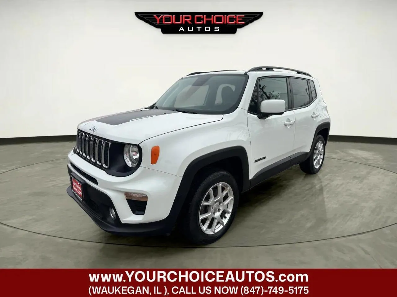 White 2020 Jeep Renegade Latitude for sale in Waukegan, IL