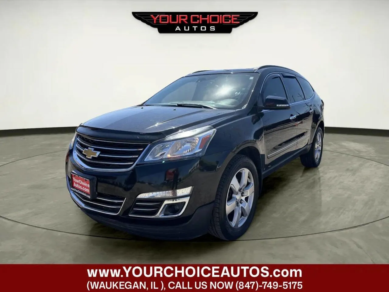 Black 2017 Chevrolet Traverse Premier for sale in Waukegan, IL