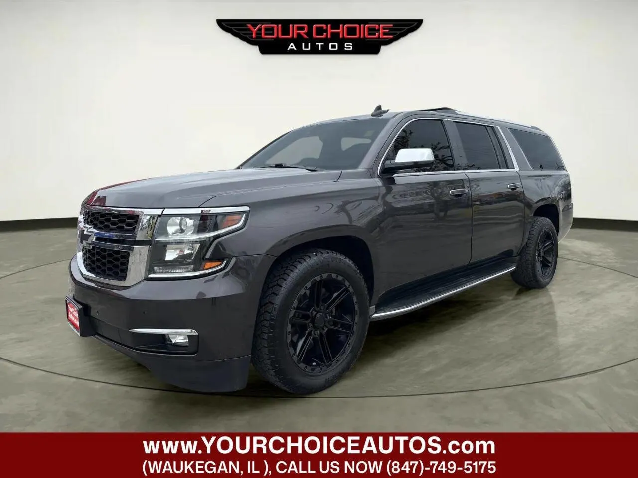 Gray 2015 Chevrolet Suburban LTZ for sale in Waukegan, IL