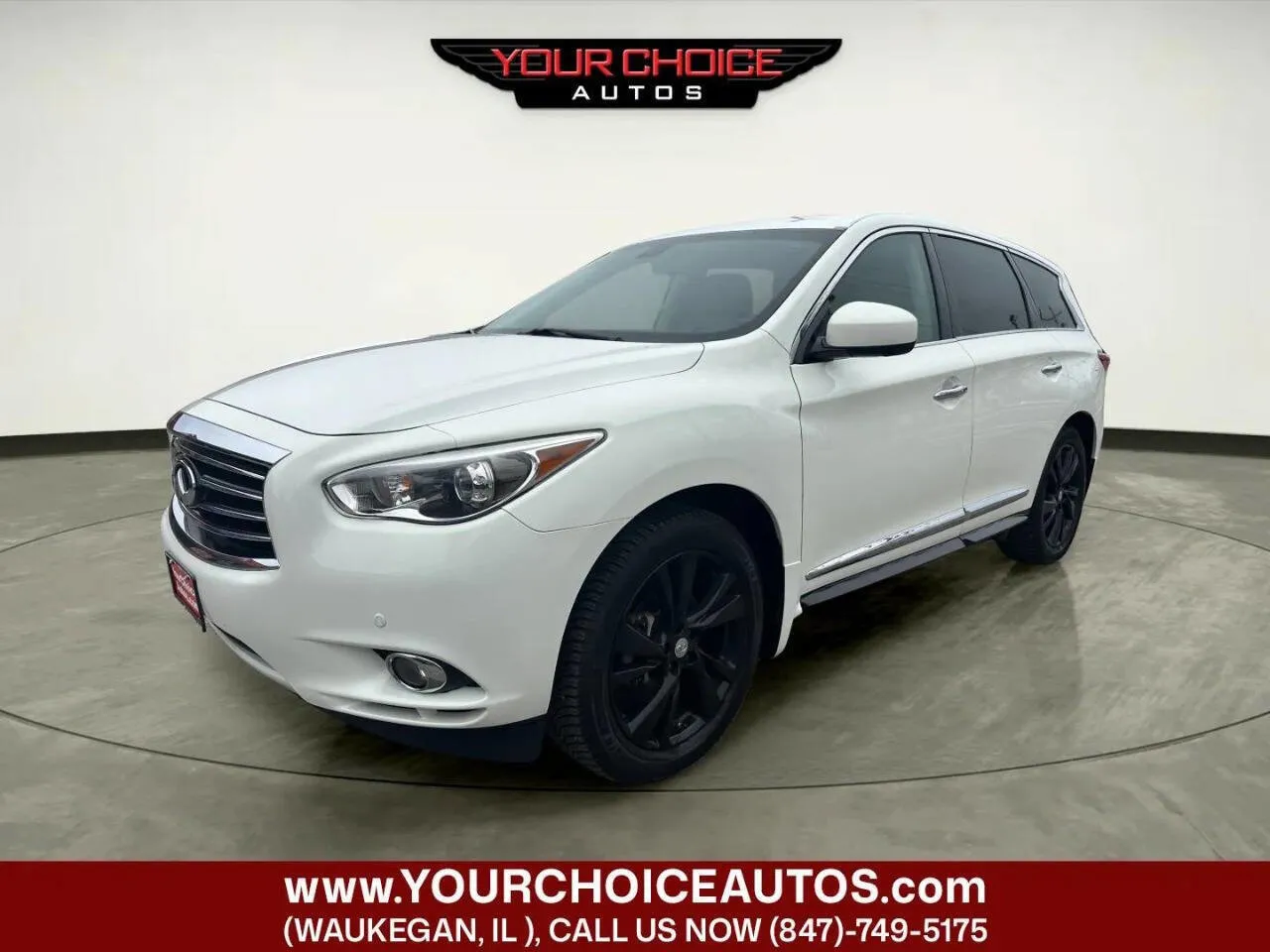 White 2014 INFINITI QX60 Base AWD 4dr SUV for sale in Waukegan, IL