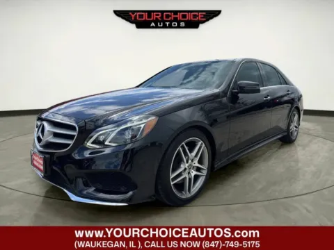 Black 2016 Mercedes-Benz E-Class E 350 4MATIC AWD 4dr Sedan for sale in Waukegan, IL