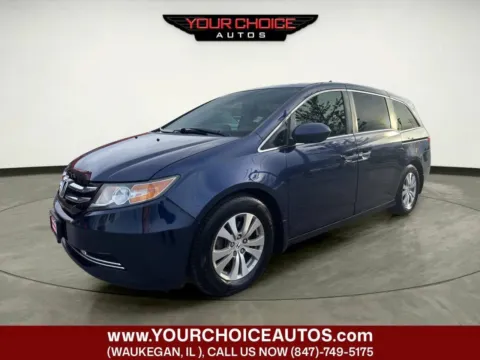 Blue 2015 Honda Odyssey EX-L for sale in Waukegan, IL