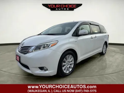 White 2016 Toyota Sienna Limited 7 Passenger AWD 4dr Mini Van for sale in Waukegan, IL
