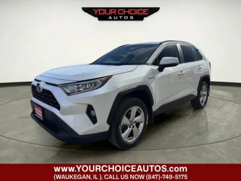 White 2021 Toyota RAV4 XLE Premium AWD 4dr SUV for sale in Waukegan, IL