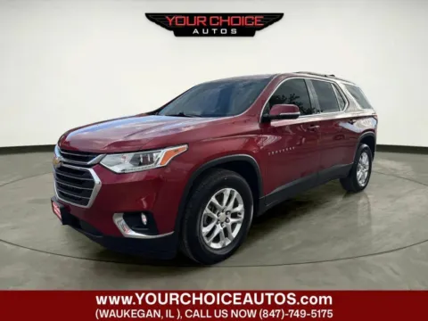 Red 2019 Chevrolet Traverse LT Cloth for sale in Waukegan, IL