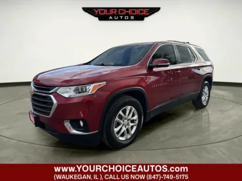 Red 2019 Chevrolet Traverse LT Cloth for sale in Waukegan, IL