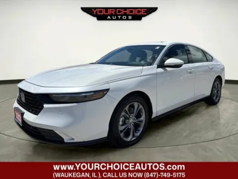 White 2024 Honda Accord Hybrid EX-L for sale in Waukegan, IL