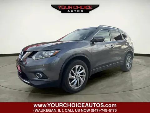 Gray 2015 Nissan Rogue SL for sale in Waukegan, IL