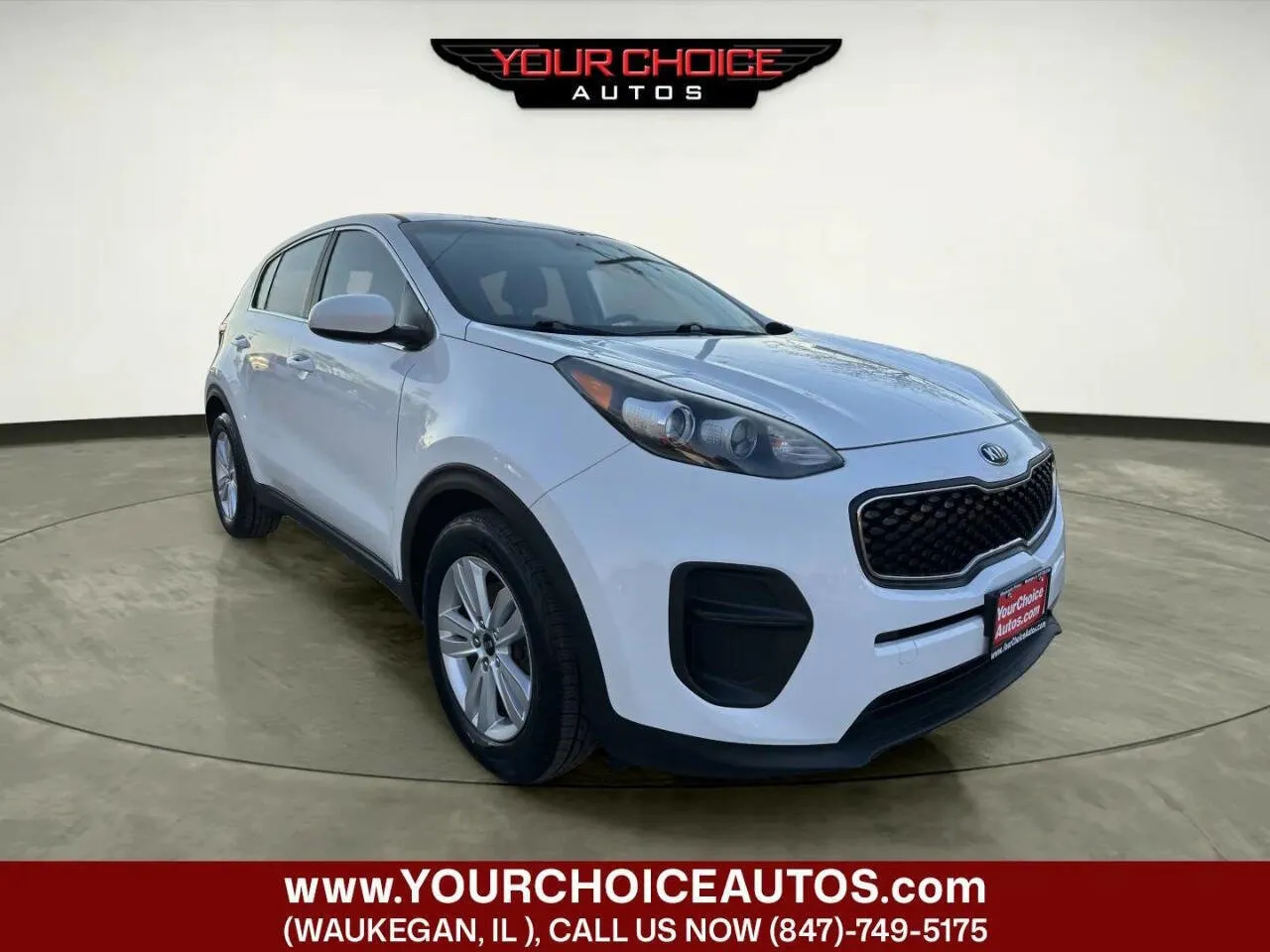 White 2017 Kia Sportage LX for sale in Waukegan, IL