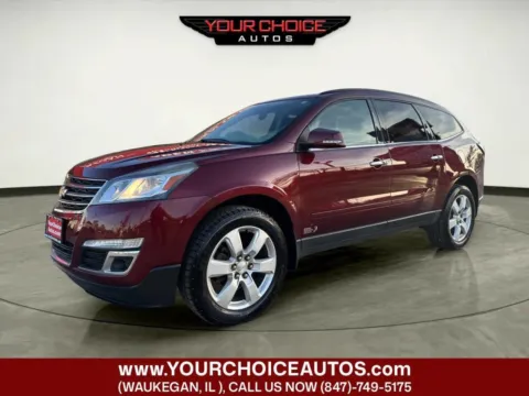 Red 2017 Chevrolet Traverse LT for sale in Waukegan, IL
