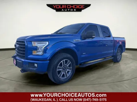 Blue 2017 Ford F-150 XLT 4x4 4dr SuperCrew 5.5 ft. SB for sale in Waukegan, IL