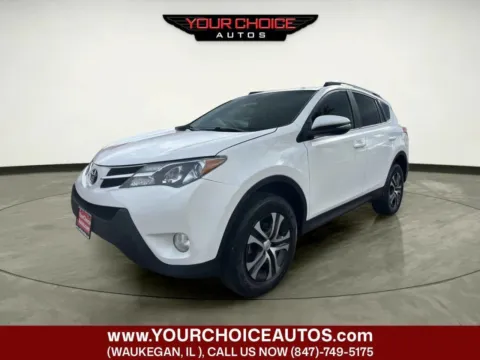White 2015 Toyota RAV4 XLE for sale in Waukegan, IL
