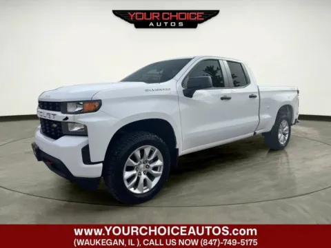White 2019 Chevrolet Silverado 1500 Custom for sale in Waukegan, IL