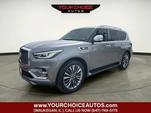 Gray 2019 INFINITI QX80 LUXE for sale in Waukegan, IL