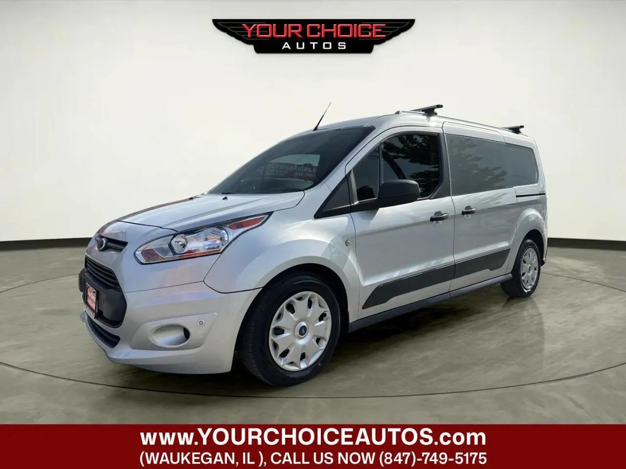 Silver 2017 Ford Transit Connect Van XLT for sale in Waukegan, IL