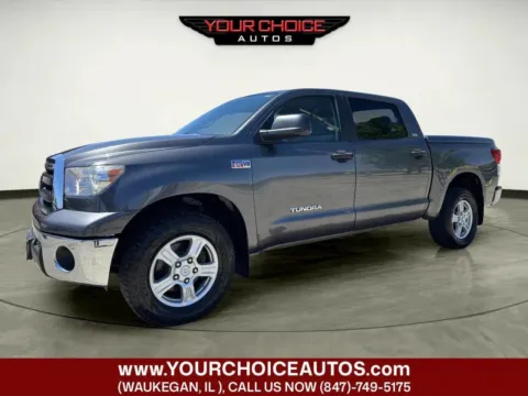 Gray 2013 Toyota Tundra 4WD Truck Grade 4x4 4dr CrewMax Cab Pickup SB (5.7L V8 FFV) for sale in Waukegan, IL