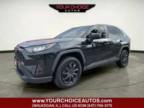 Black 2021 Toyota RAV4 LE for sale in Waukegan, IL
