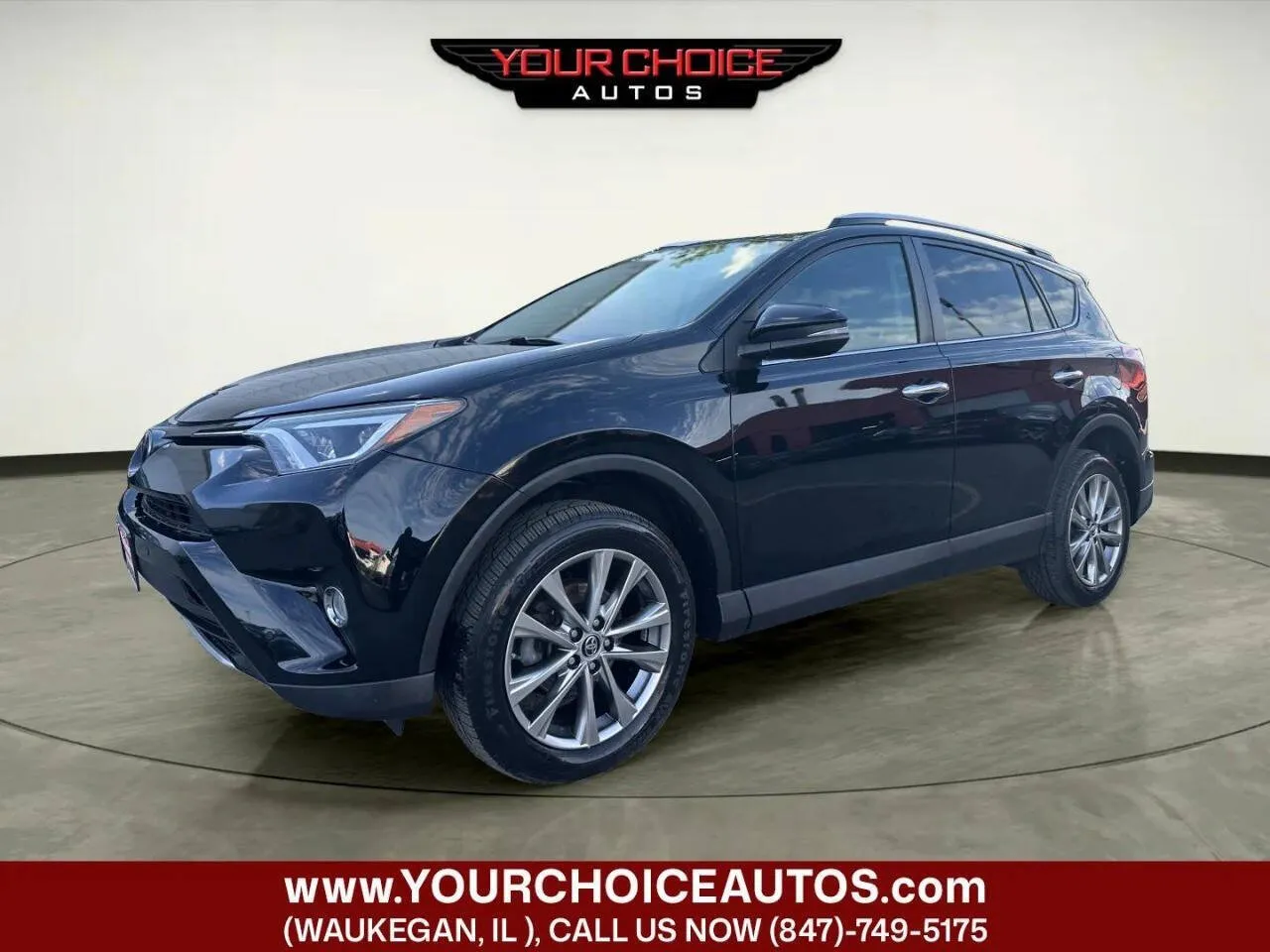 Black 2016 Toyota RAV4 Limited for sale in Waukegan, IL