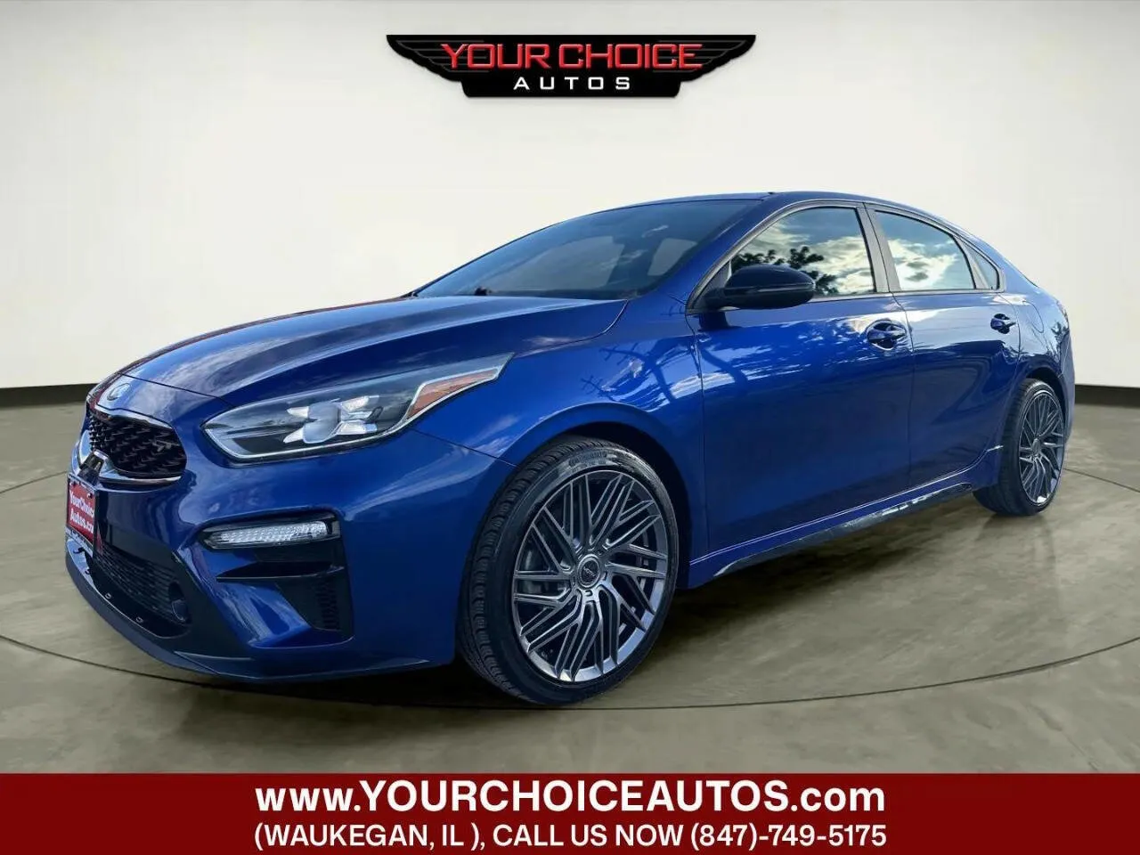 Blue 2021 Kia Forte GT for sale in Waukegan, IL