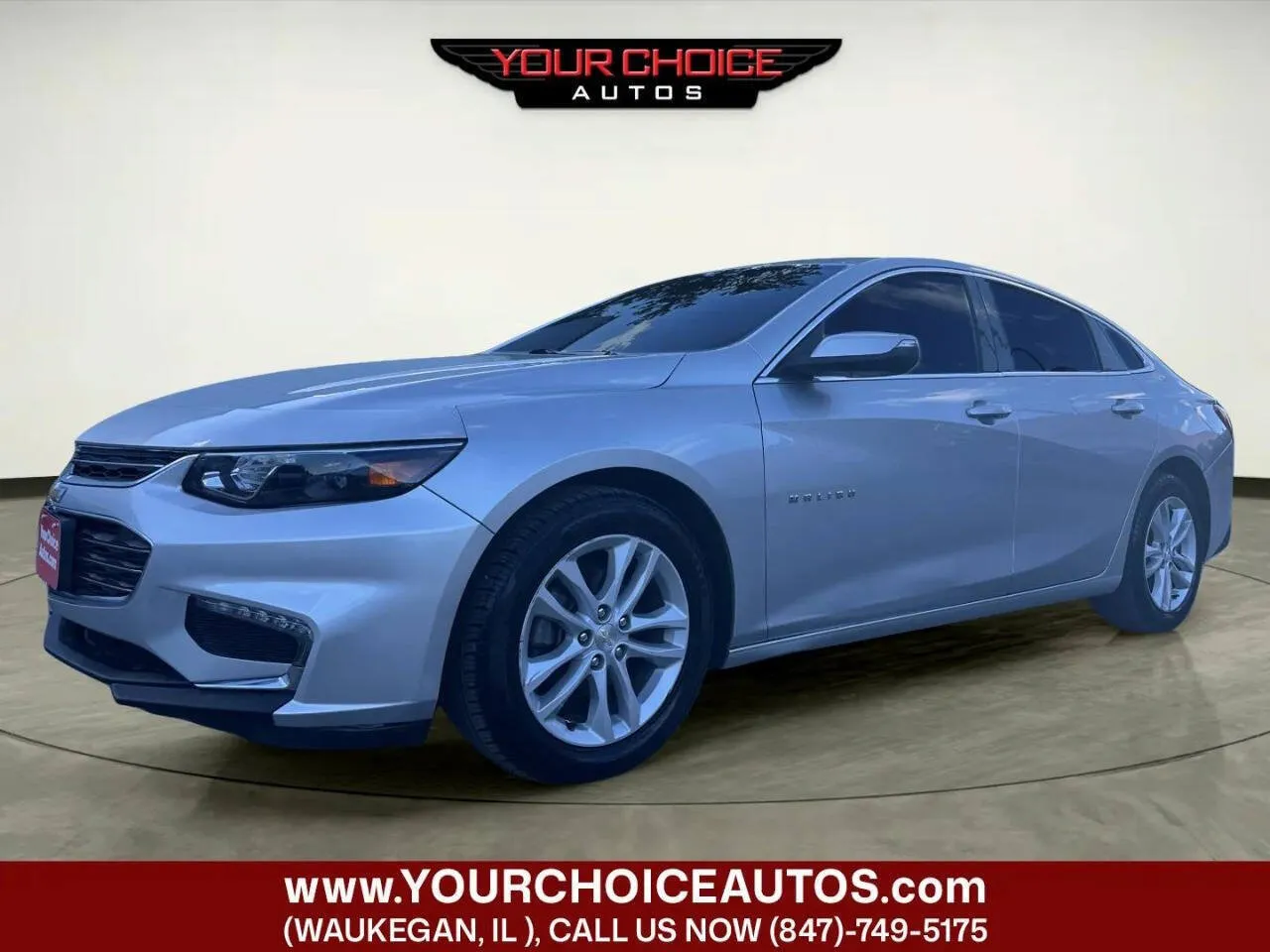 Silver 2016 Chevrolet Malibu LT for sale in Waukegan, IL