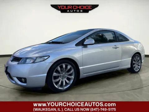 Silver 2007 Honda Civic Cpe EX for sale in Waukegan, IL