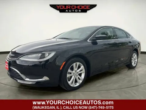 Black 2015 Chrysler 200 Limited for sale in Waukegan, IL