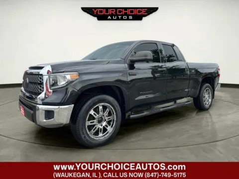 Black 2020 Toyota Tundra SR 4x4 4dr Double Cab Pickup SB for sale in Waukegan, IL