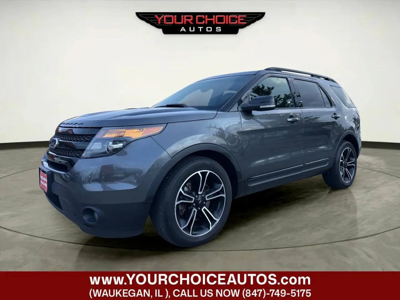 Gray 2015 Ford Explorer Sport for sale in Waukegan, IL