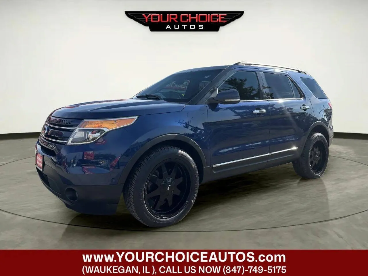 Blue 2012 Ford Explorer Limited for sale in Waukegan, IL