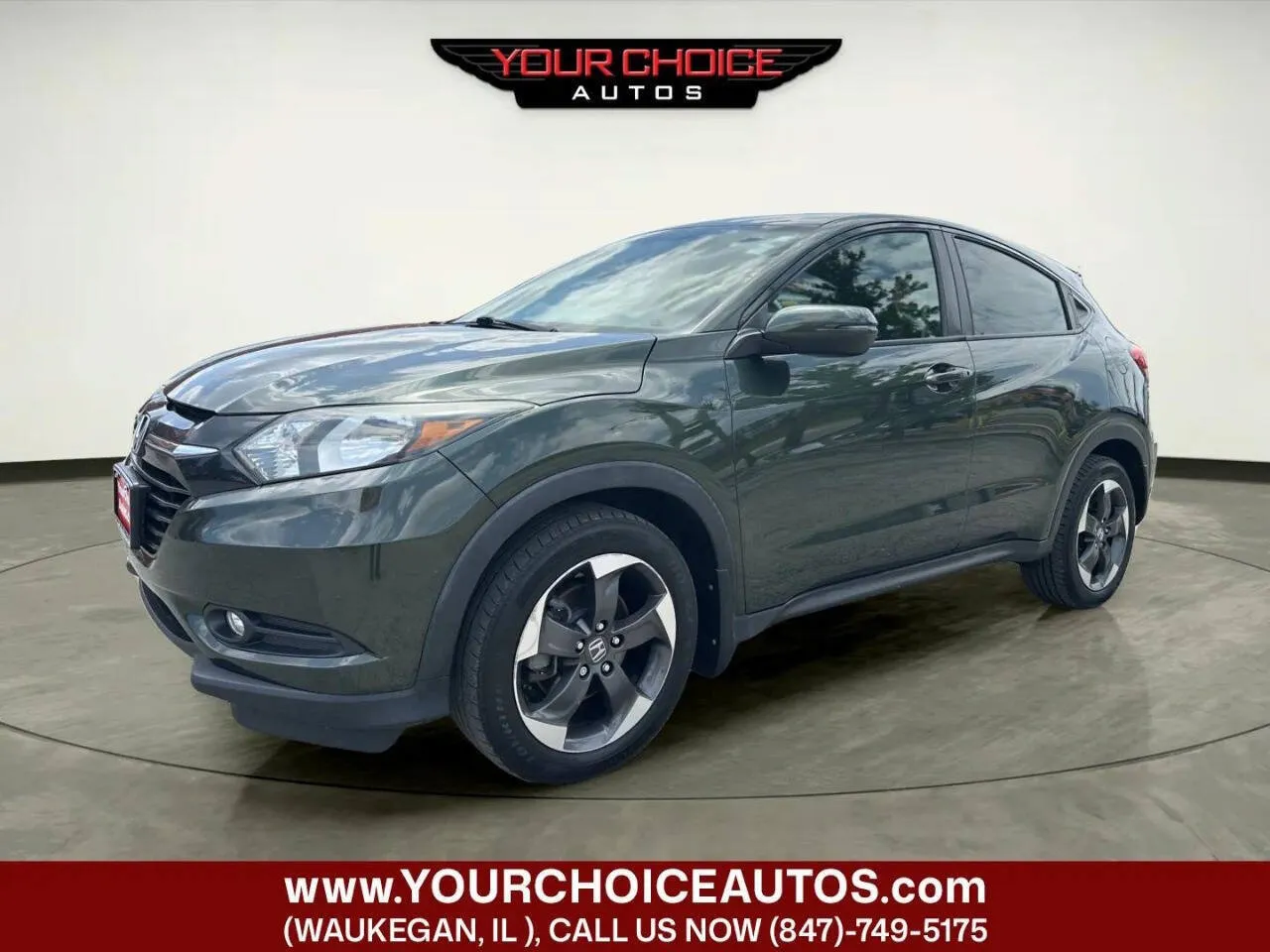 Green 2018 Honda HR-V EX for sale in Waukegan, IL