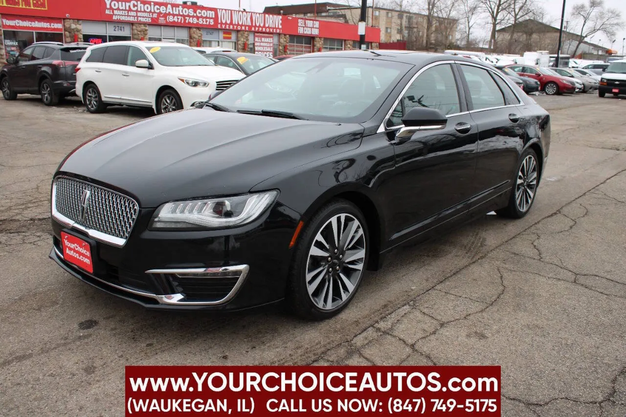 Black 2018 Lincoln MKZ Reserve for sale in Waukegan, IL