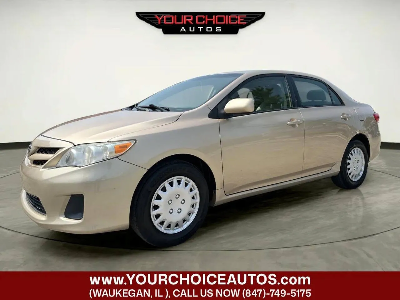 Gold 2012 Toyota Corolla LE 4dr Sedan 4A for sale in Waukegan, IL