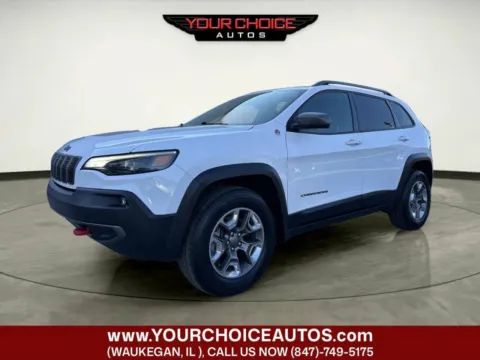 White 2019 Jeep Cherokee Trailhawk for sale in Waukegan, IL