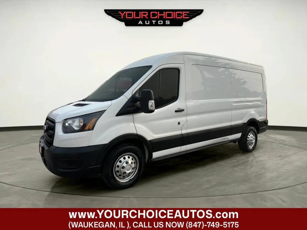 White 2020 Ford Transit Cargo Van 250 AWD 3dr LWB Medium Roof Cargo Van for sale in Waukegan, IL