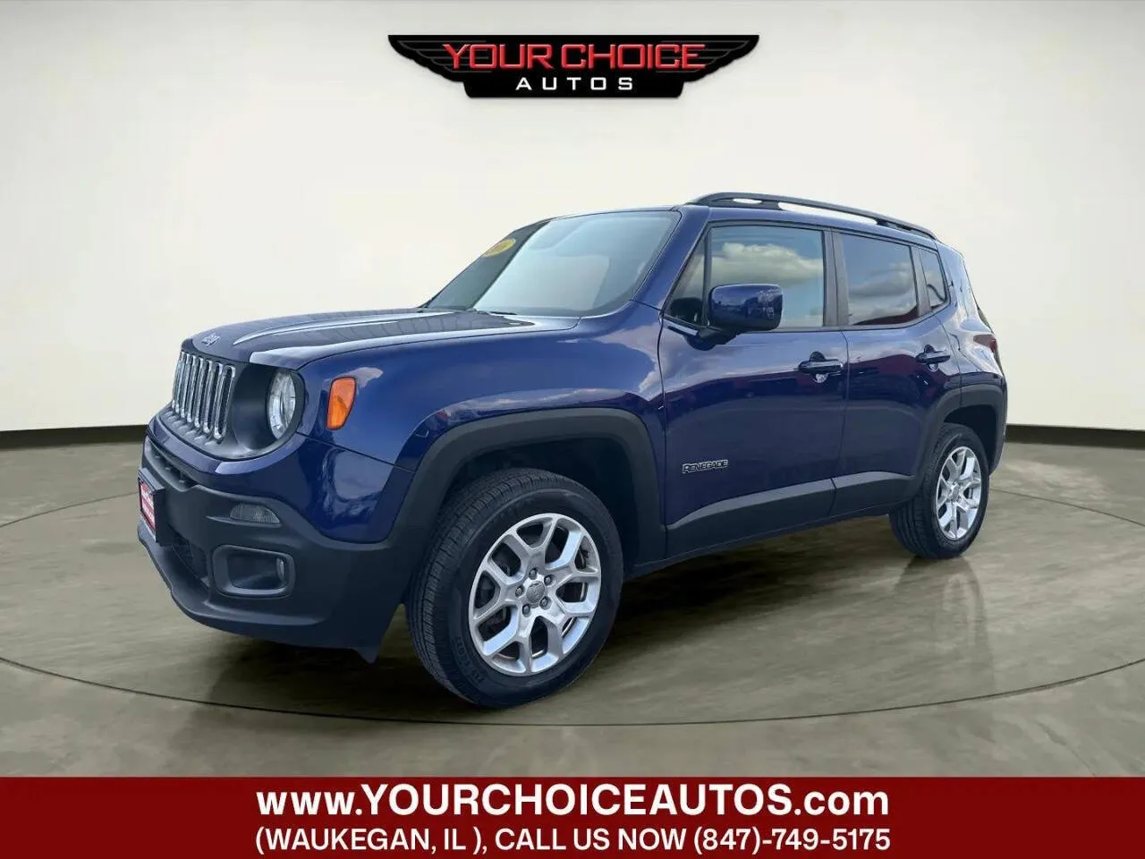 Blue 2016 Jeep Renegade Latitude for sale in Waukegan, IL