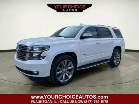 White 2016 Chevrolet Tahoe LTZ for sale in Waukegan, IL