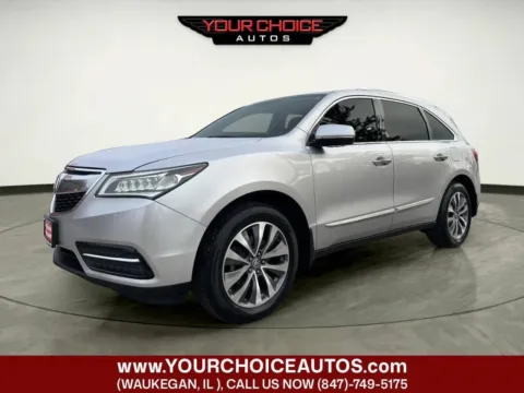 Silver 2014 Acura MDX Tech Pkg for sale in Waukegan, IL
