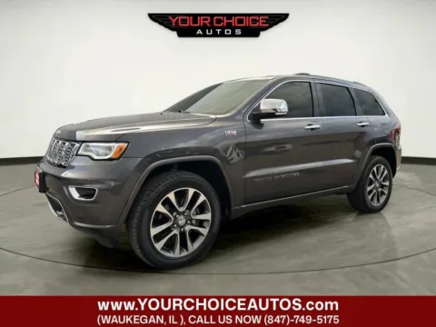 Gray 2018 Jeep Grand Cherokee Overland for sale in Waukegan, IL