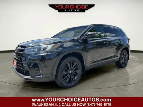 Black 2019 Toyota Highlander SE AWD 4dr SUV for sale in Waukegan, IL