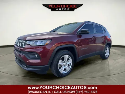 Red 2022 Jeep Compass Latitude for sale in Waukegan, IL