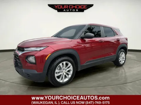 Red 2021 Chevrolet Trailblazer LS for sale in Waukegan, IL
