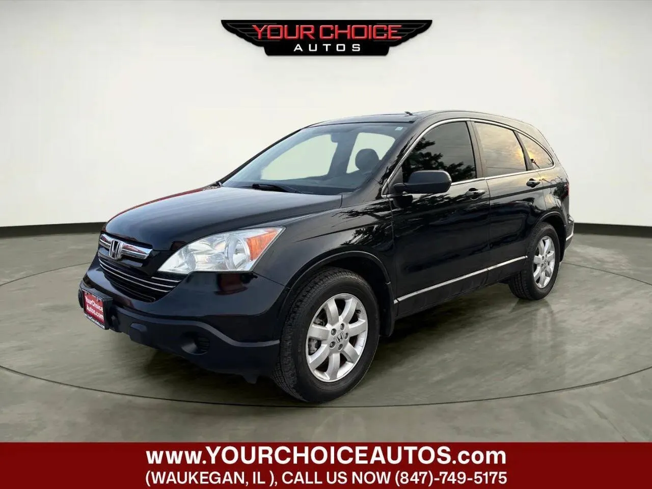 Black 2009 Honda CR-V EX-L for sale in Waukegan, IL