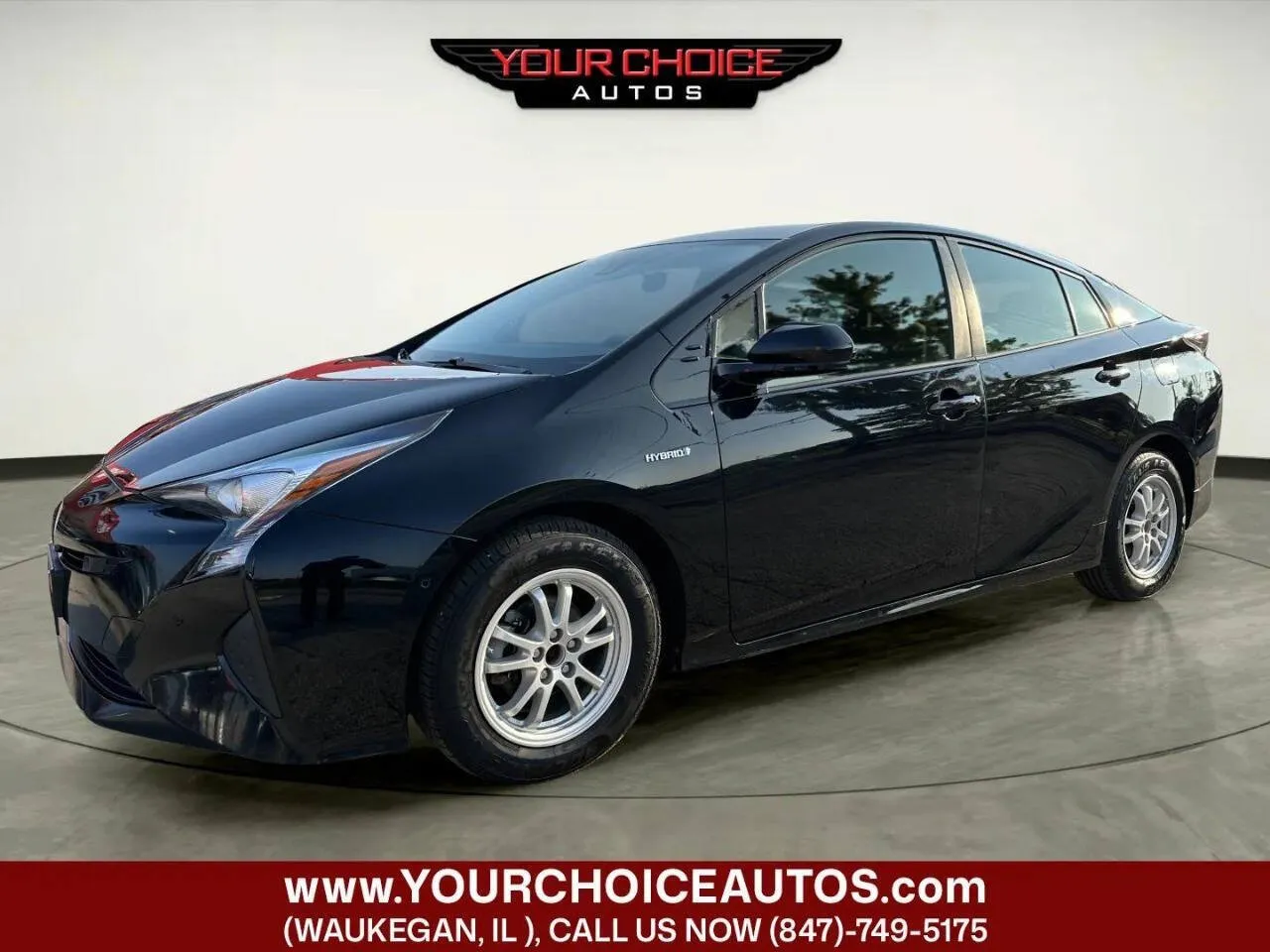 Black 2018 Toyota Prius Four Touring 4dr Hatchback for sale in Waukegan, IL
