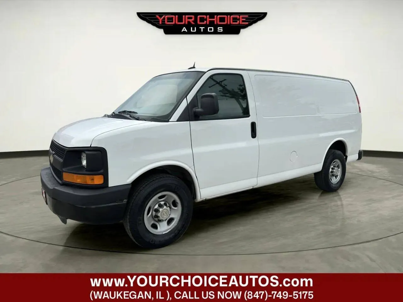 White 2014 Chevrolet Express Cargo Van 2500 3dr Cargo Van w/1WT for sale in Waukegan, IL