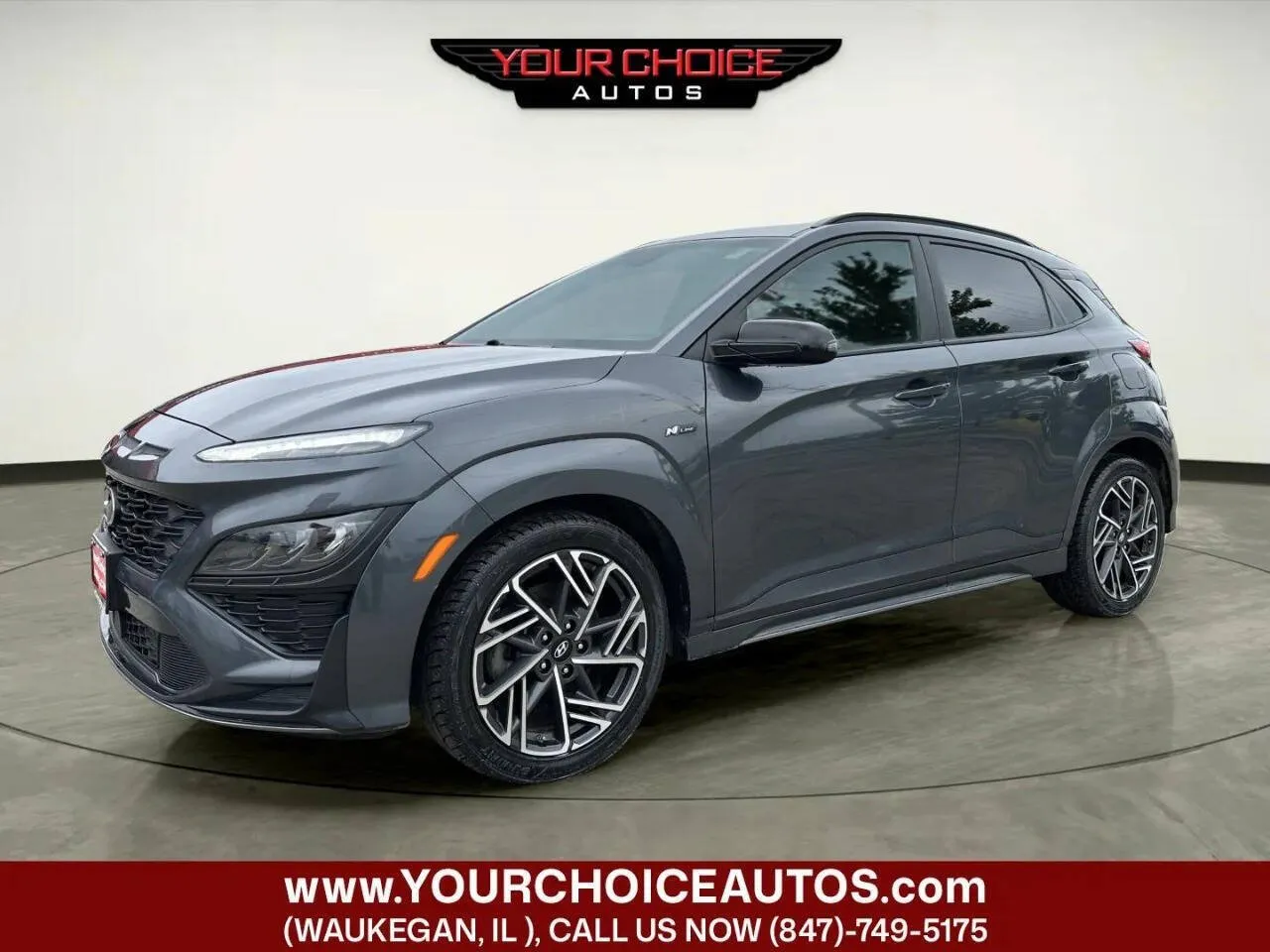 Gray 2022 Hyundai Kona N Line for sale in Waukegan, IL