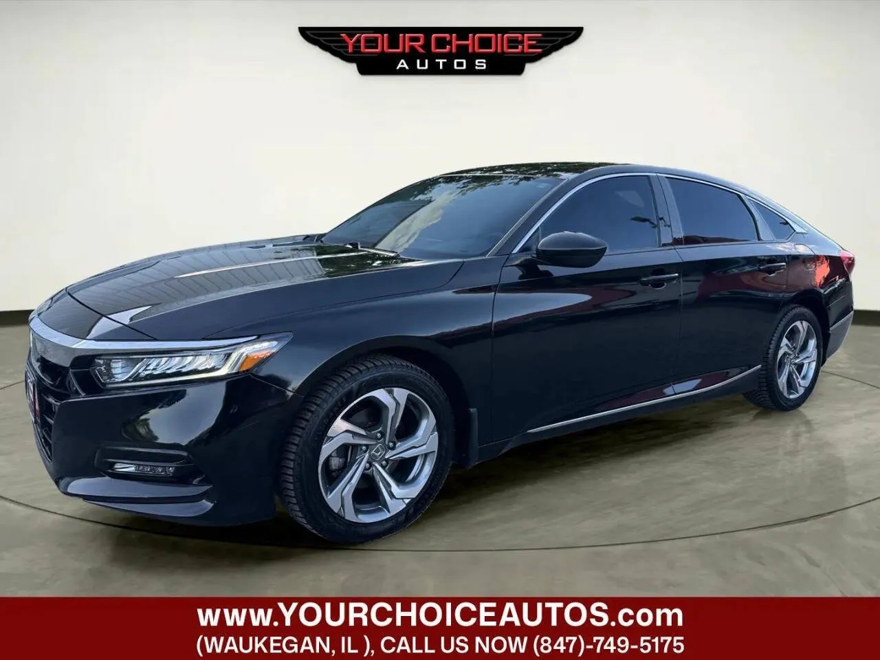 Black 2020 Honda Accord Sedan EX for sale in Waukegan, IL