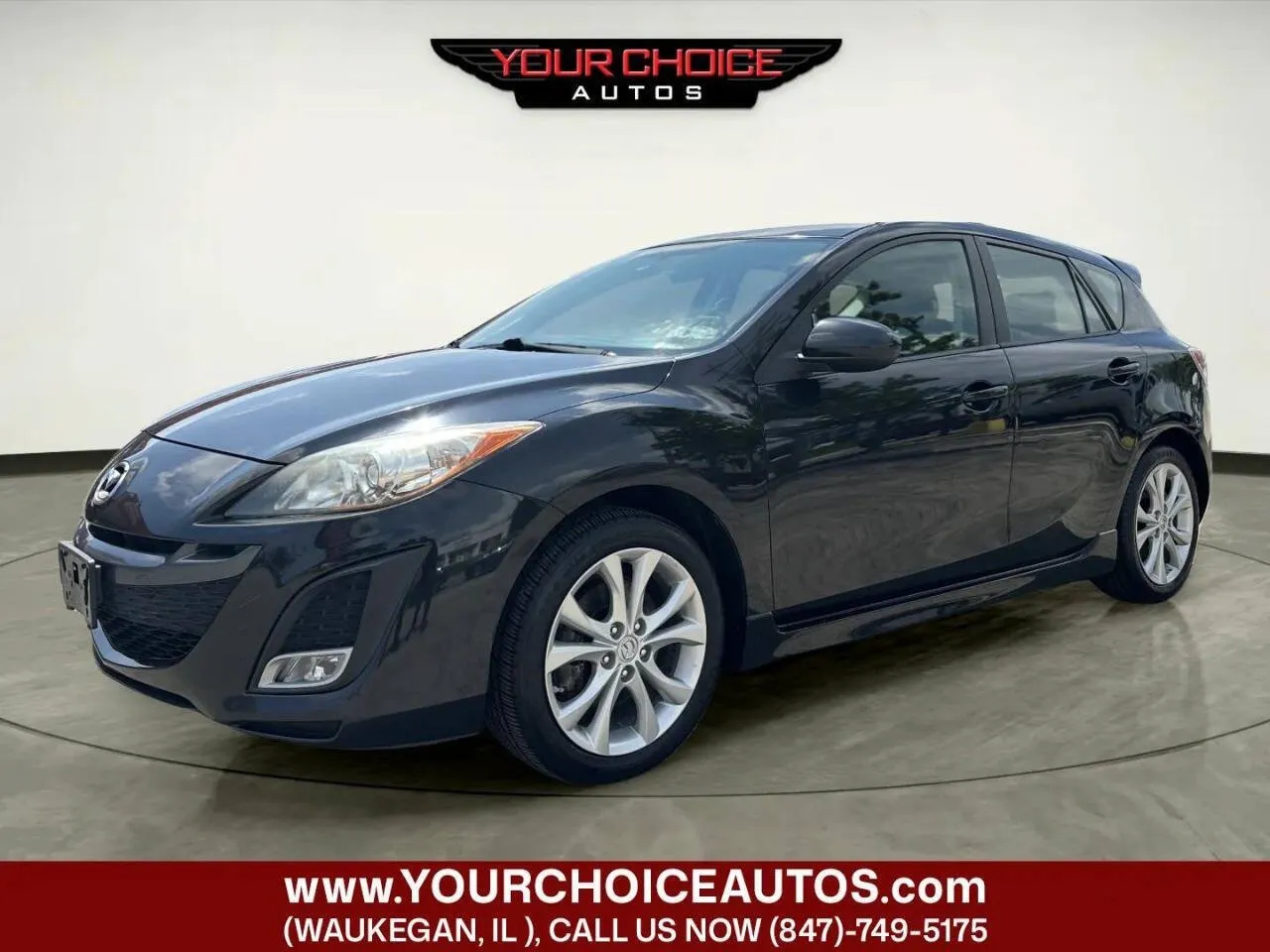 Black 2011 Mazda Mazda3 s Sport for sale in Waukegan, IL